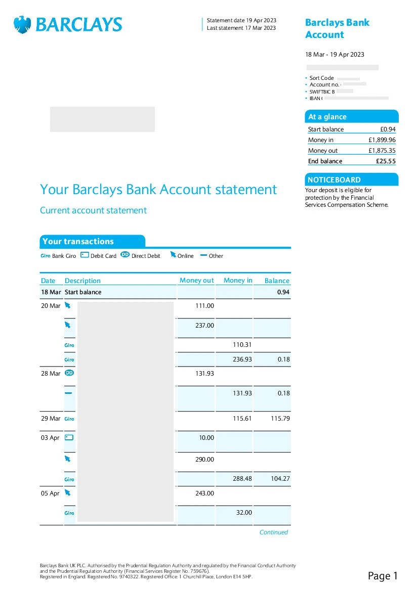 Convert Barclays Statements To Excel 